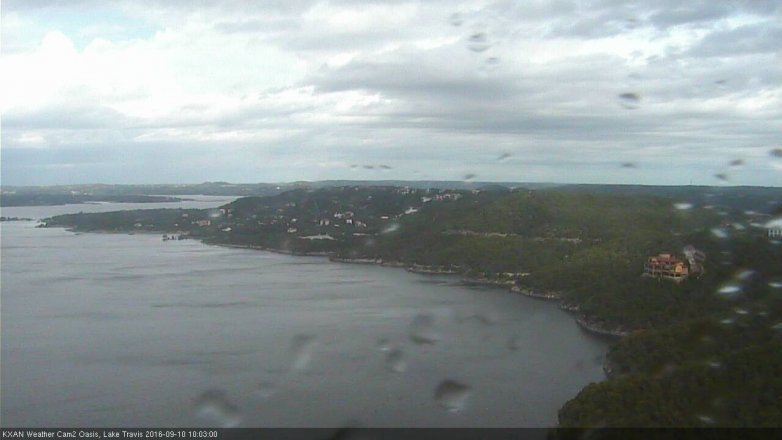 Lake Travis webcam, September 10, 2016 9:15 AM CT