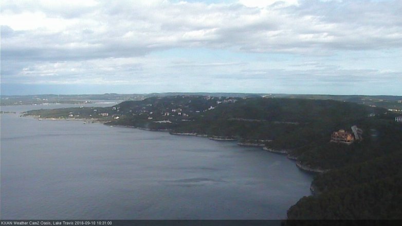 Lake Travis webcam, September 10, 2016 9:35 AM CT