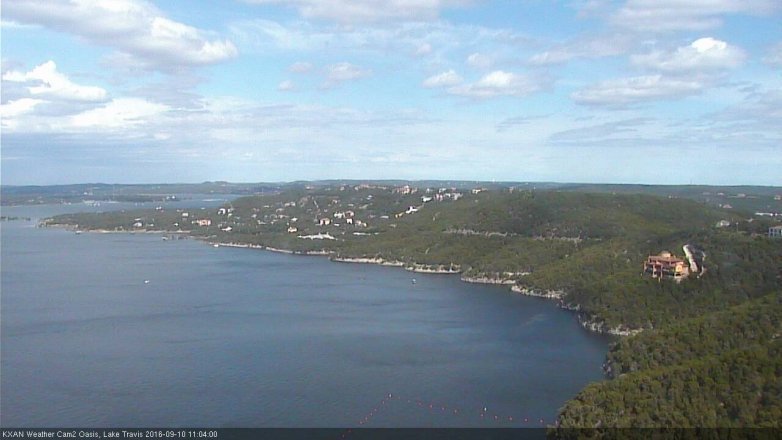 Lake Travis webcam, September 10, 2016 10:15 AM CT