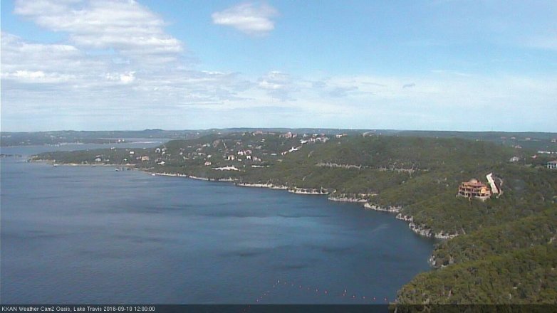 Lake Travis webcam, September 10, 2016 11:10 AM CT