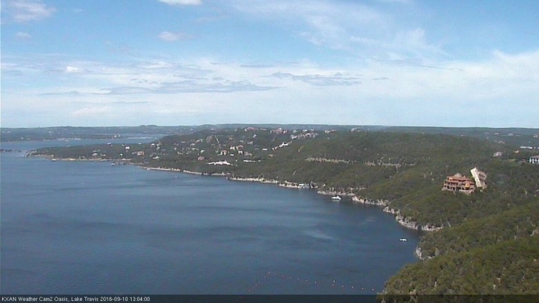 Lake Travis webcam, September 10, 2016 12:15 PM CT