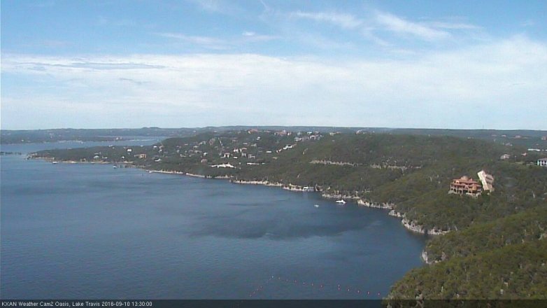 Lake Travis webcam, September 10, 2016 12:35 PM CT