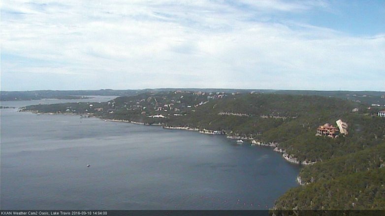 Lake Travis webcam, September 10, 2016 1:15 PM CT