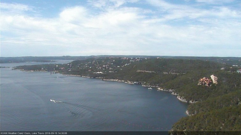 Lake Travis webcam, September 10, 2016 2:00 PM CT