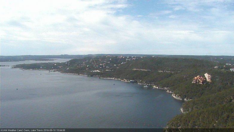 Lake Travis webcam, September 10, 2016 2:25 PM CT