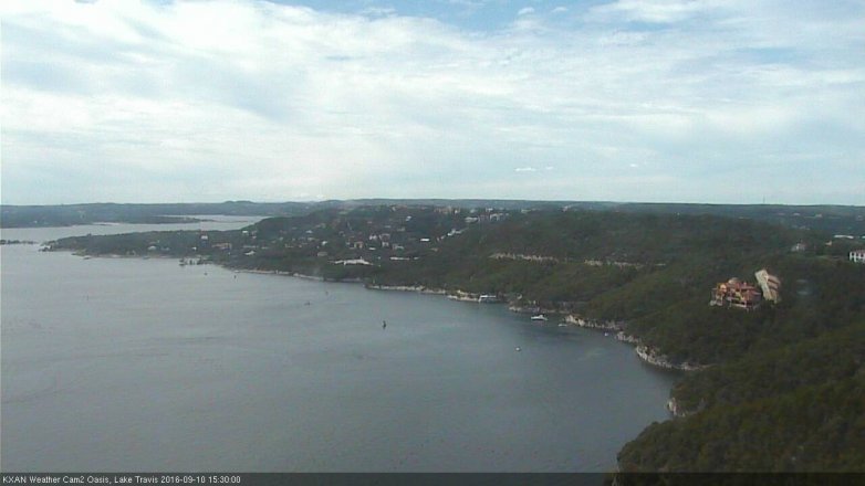 Lake Travis webcam, September 10, 2016 2:45 PM CT