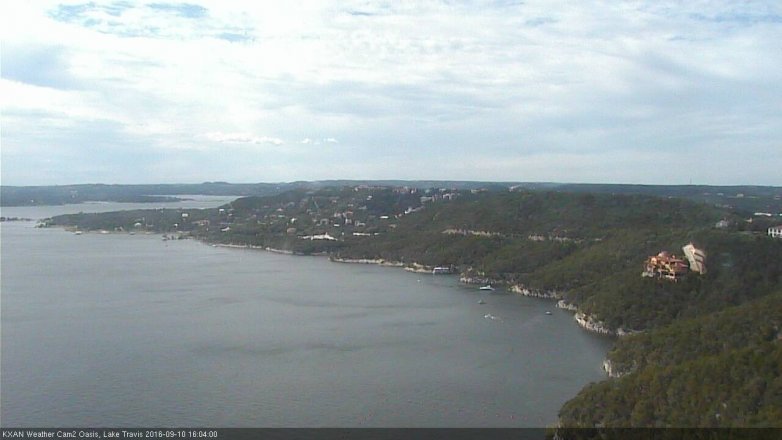 Lake Travis webcam, September 10, 2016 3:10 PM CT