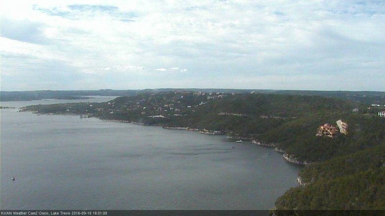 Lake Travis webcam, September 10, 2016 3:20 PM CT