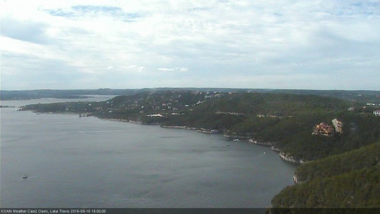Lake Travis webcam, September 10, 2016 3:25 PM CT