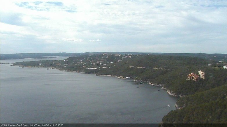 Lake Travis webcam, September 10, 2016 3:30 PM CT