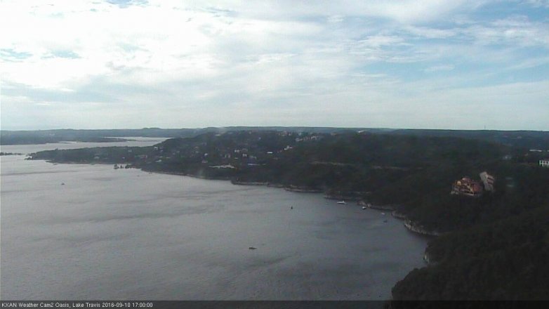 Lake Travis webcam, September 10, 2016 4:05 PM CT