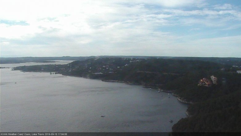 Lake Travis webcam, September 10, 2016 4:10 PM CT
