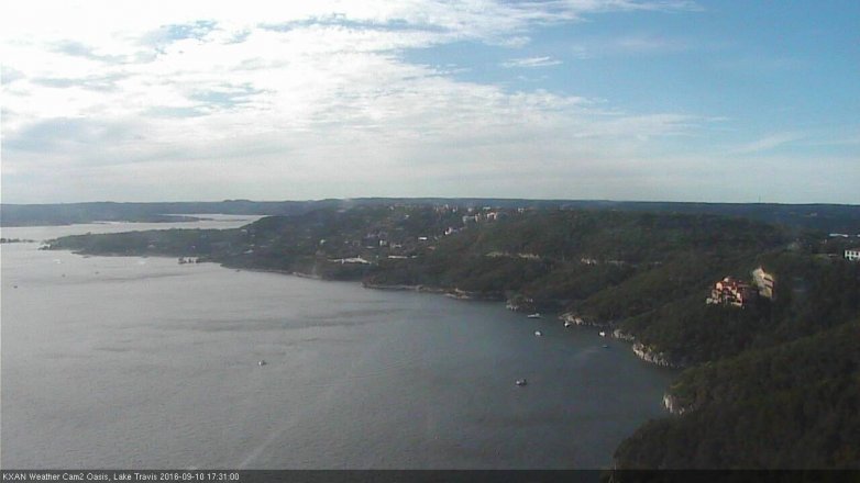Lake Travis webcam, September 10, 2016 4:40 PM CT