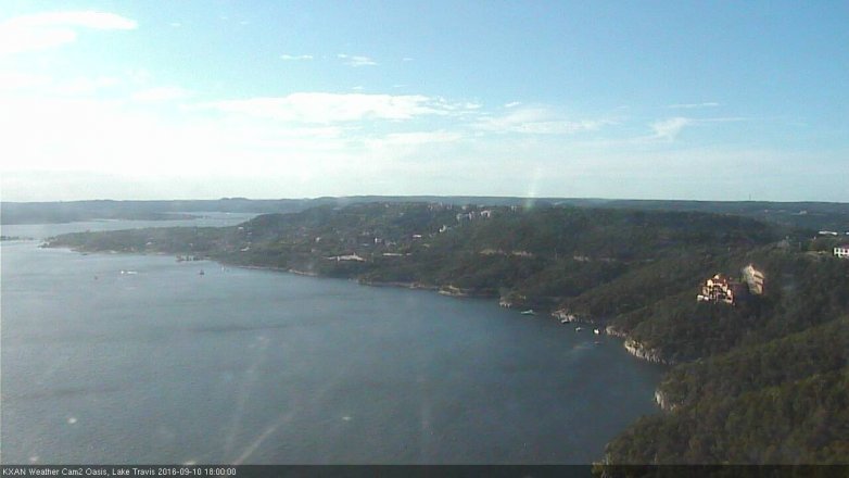 Lake Travis webcam, September 10, 2016 5:20 PM CT
