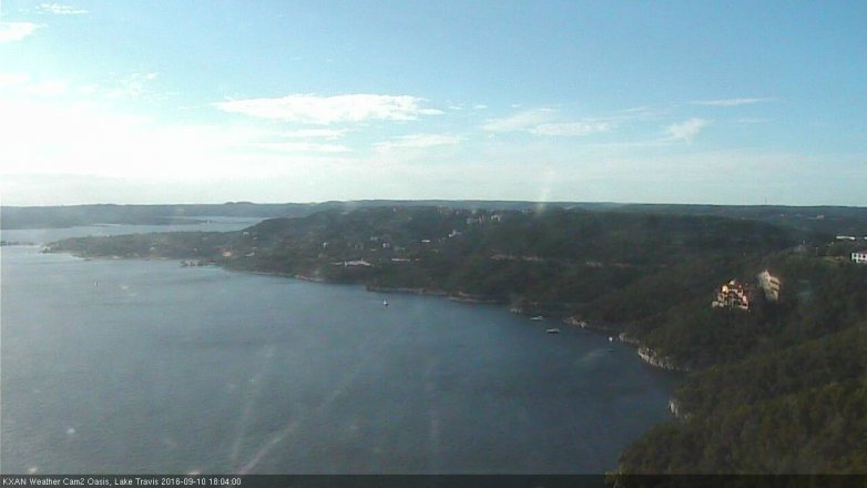 Lake Travis webcam, September 10, 2016 5:30 PM CT