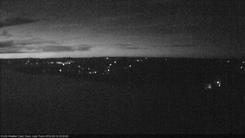 Lake Travis webcam, September 10, 2016 7:45 PM CT