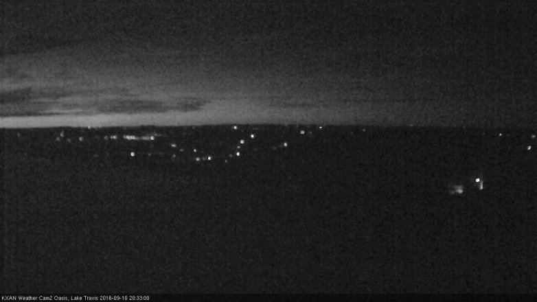 Lake Travis webcam, September 10, 2016 8:00 PM CT