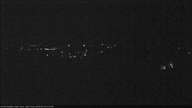 Lake Travis webcam, September 10, 2016 8:05 PM CT