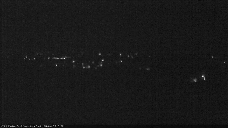 Lake Travis webcam, September 10, 2016 8:25 PM CT