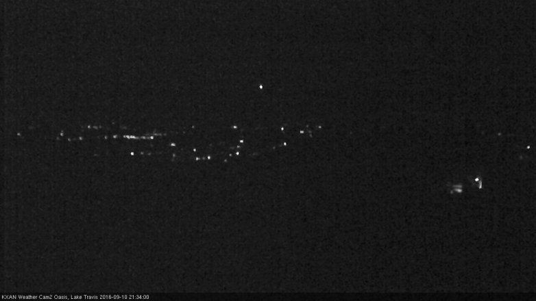 Lake Travis webcam, September 10, 2016 8:40 PM CT