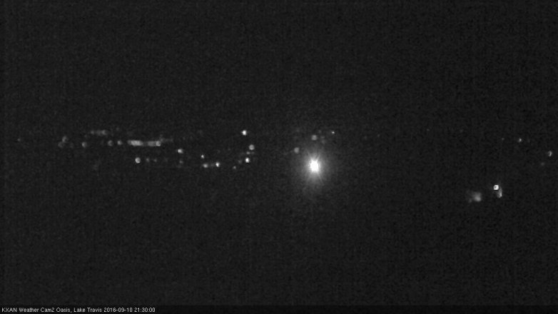 Lake Travis webcam, September 10, 2016 9:00 PM CT