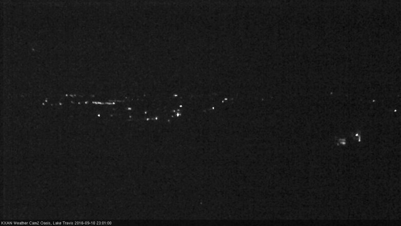 Lake Travis webcam, September 10, 2016 10:05 PM CT
