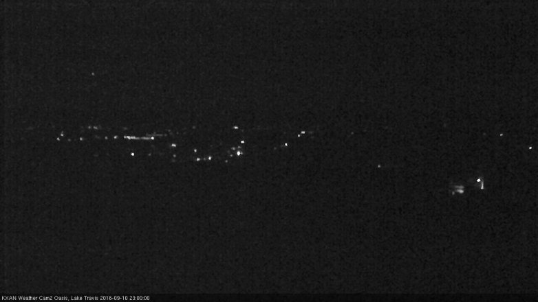 Lake Travis webcam, September 10, 2016 10:10 PM CT