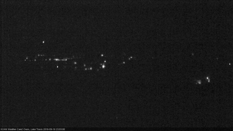 Lake Travis webcam, September 10, 2016 10:15 PM CT