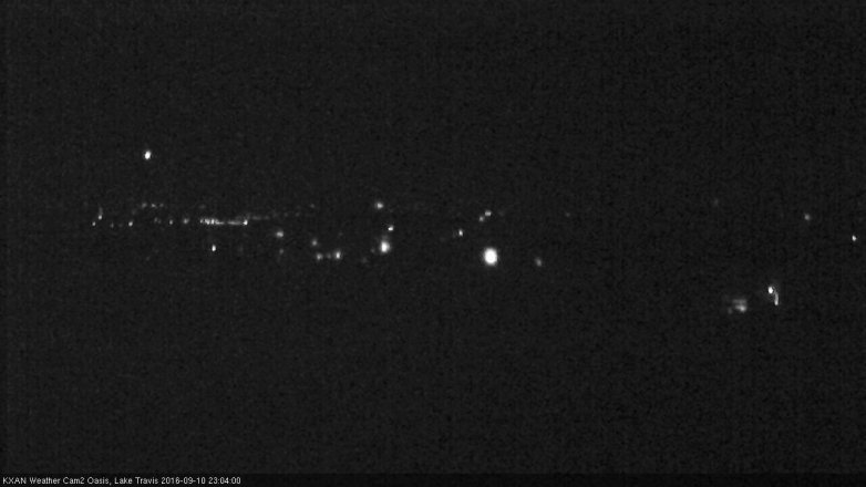 Lake Travis webcam, September 10, 2016 10:30 PM CT