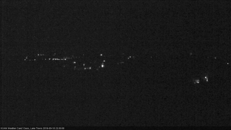 Lake Travis webcam, September 10, 2016 10:40 PM CT