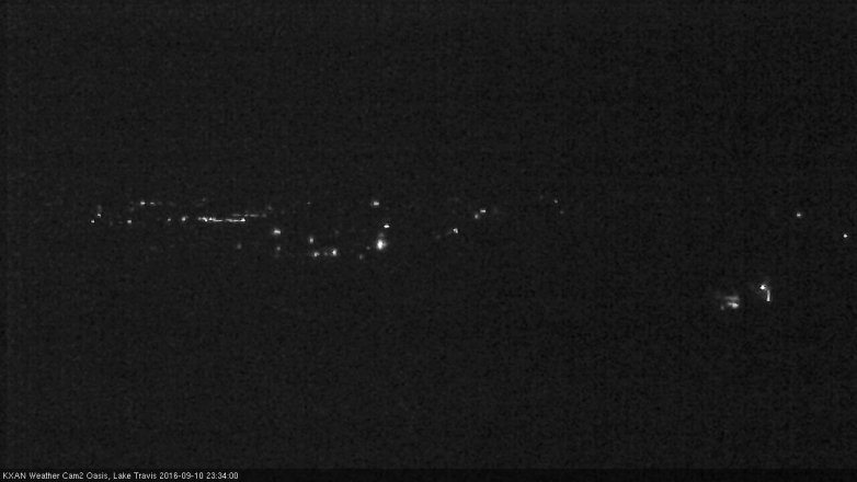 Lake Travis webcam, September 10, 2016 10:50 PM CT