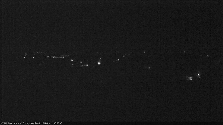 Lake Travis webcam, September 10, 2016 11:10 PM CT