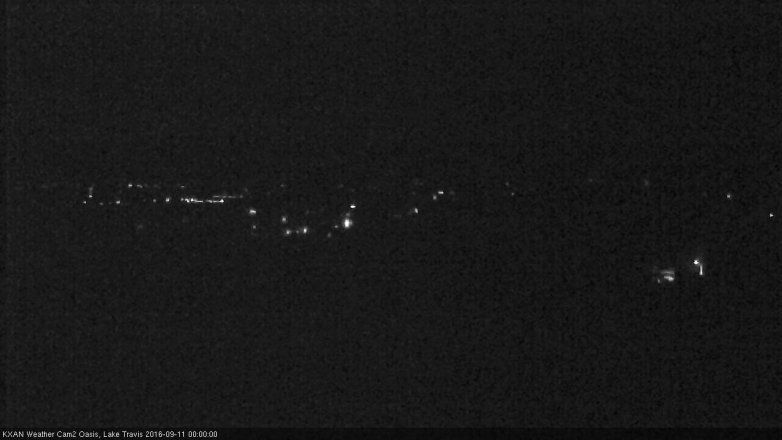 Lake Travis webcam, September 10, 2016 11:25 PM CT