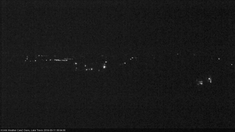 Lake Travis webcam, September 10, 2016 11:30 PM CT