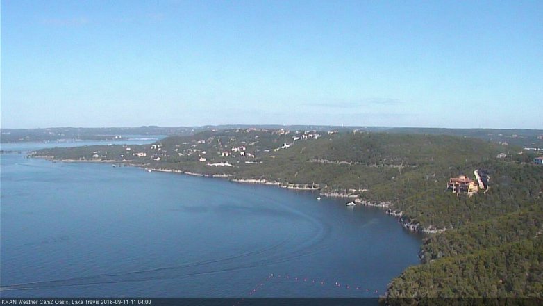 Lake Travis webcam, September 11, 2016 10:15 AM CT