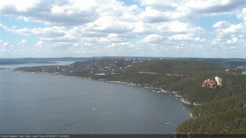 Lake Travis webcam, September 11, 2016 1:50 PM CT