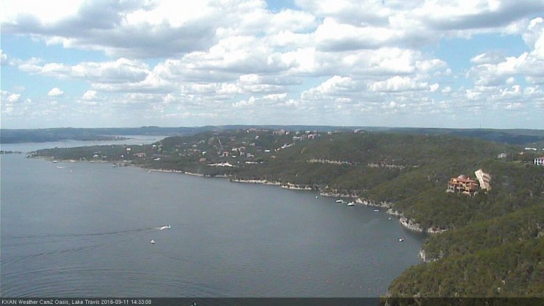 Lake Travis webcam, September 11, 2016 2:05 PM CT