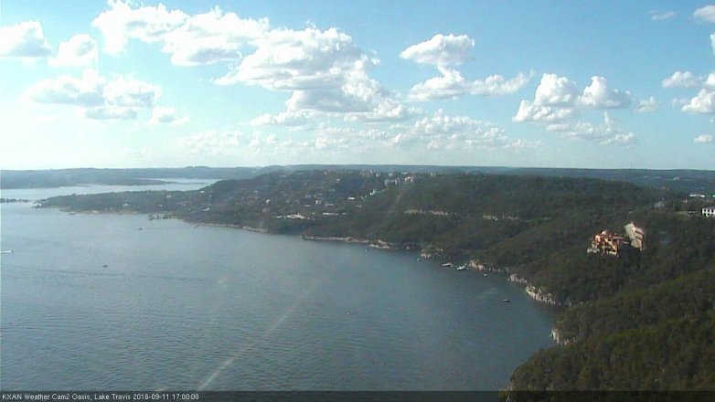 Lake Travis webcam, September 11, 2016 4:20 PM CT