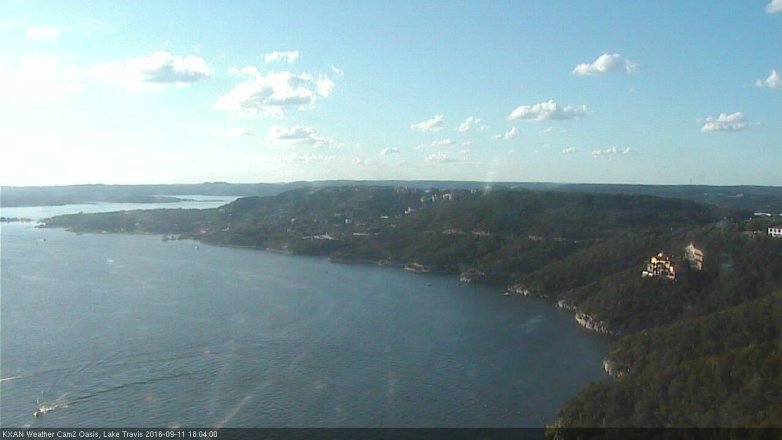 Lake Travis webcam, September 11, 2016 5:25 PM CT