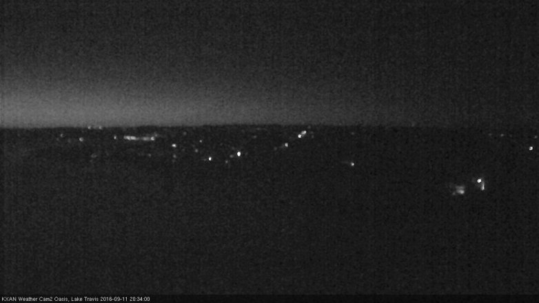 Lake Travis webcam, September 11, 2016 7:40 PM CT