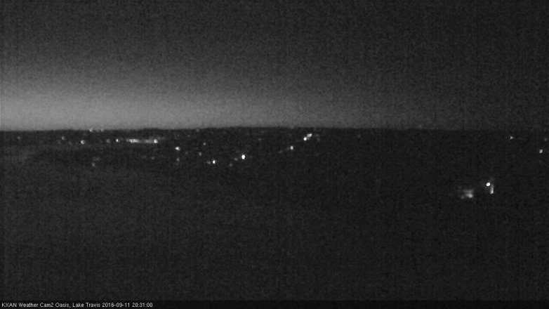 Lake Travis webcam, September 11, 2016 7:55 PM CT