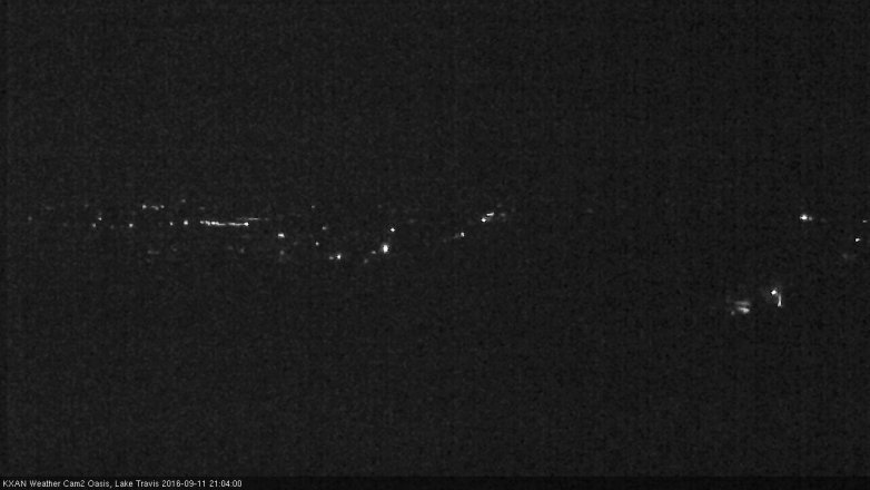 Lake Travis webcam, September 11, 2016 8:25 PM CT
