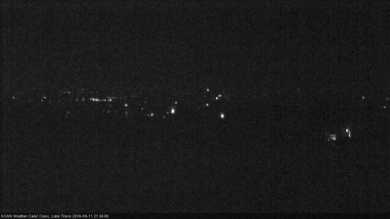 Lake Travis webcam, September 11, 2016 8:40 PM CT