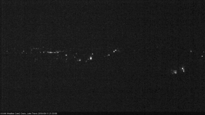 Lake Travis webcam, September 11, 2016 8:45 PM CT