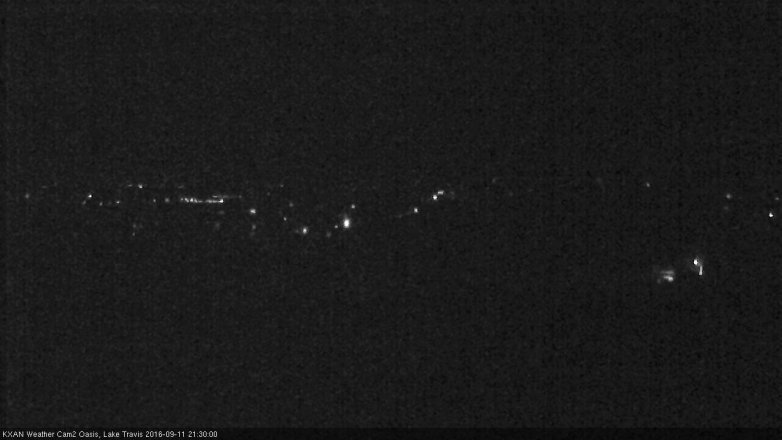 Lake Travis webcam, September 11, 2016 8:55 PM CT