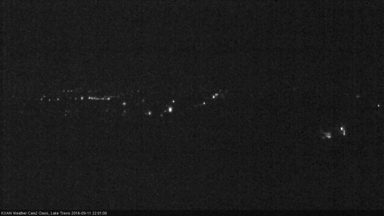 Lake Travis webcam, September 11, 2016 9:10 PM CT