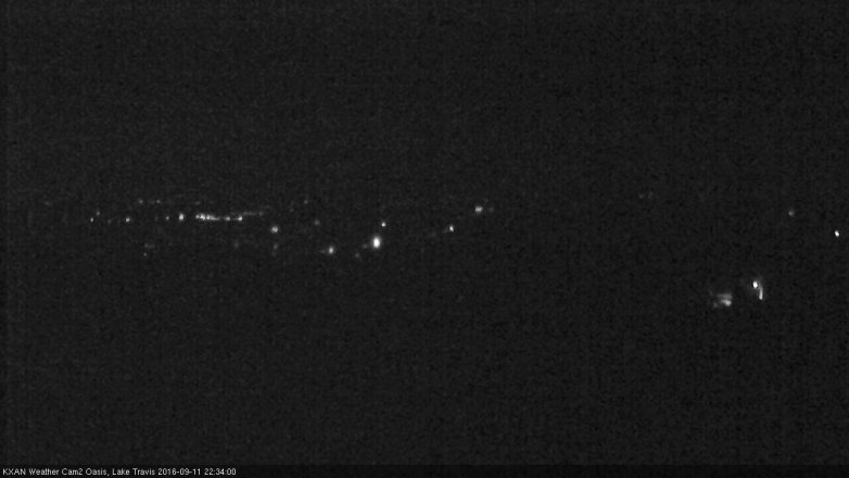 Lake Travis webcam, September 11, 2016 10:05 PM CT