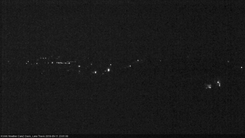 Lake Travis webcam, September 11, 2016 10:10 PM CT