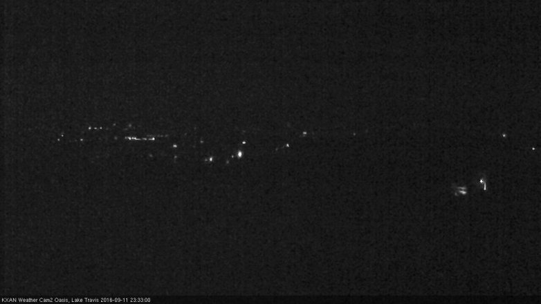 Lake Travis webcam, September 11, 2016 10:40 PM CT