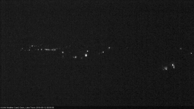 Lake Travis webcam, September 11, 2016 11:05 PM CT